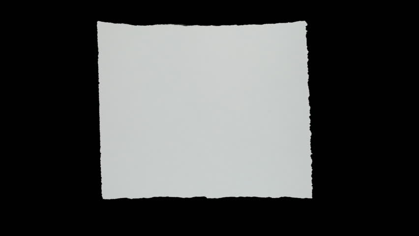 Paper crumple stop animations with matte for compositing 