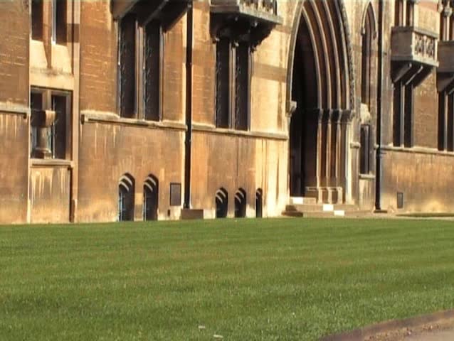 exterior wall of Christ church college Oxford university
