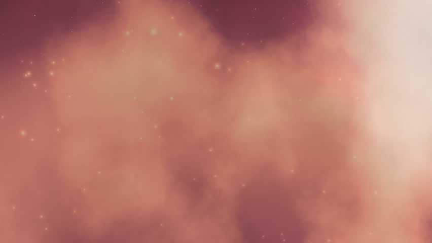 Stylized looping animation of soft, fluffy cotton candy clouds slowly evolving in a magic, fantasy environment.