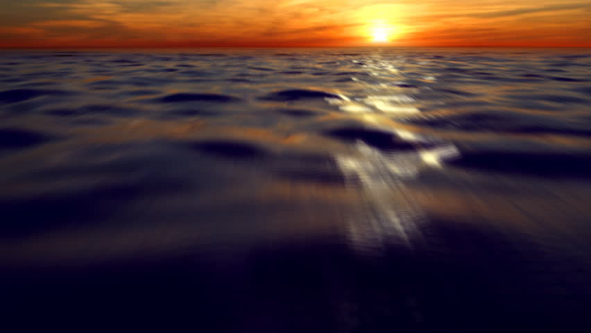 Ocean fly-through,  HD1080p