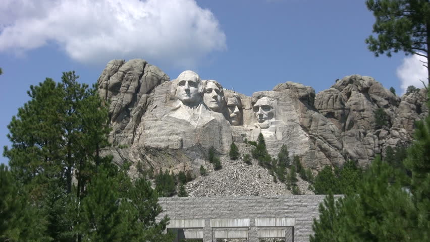 Mount Rushmore from a distance