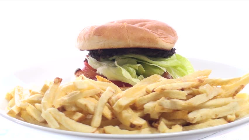 Burger and fries - loop