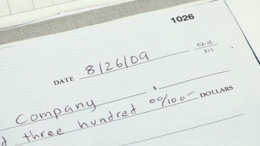 Writing a check