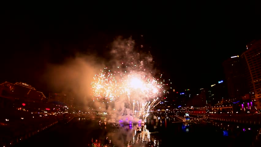 Amazing fireworks celebration