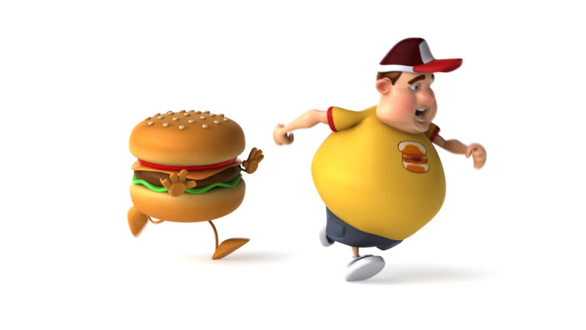 Hamburger and kid