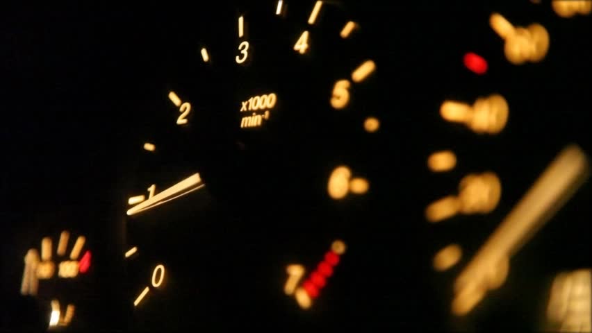 moving pointer of tachometer 
