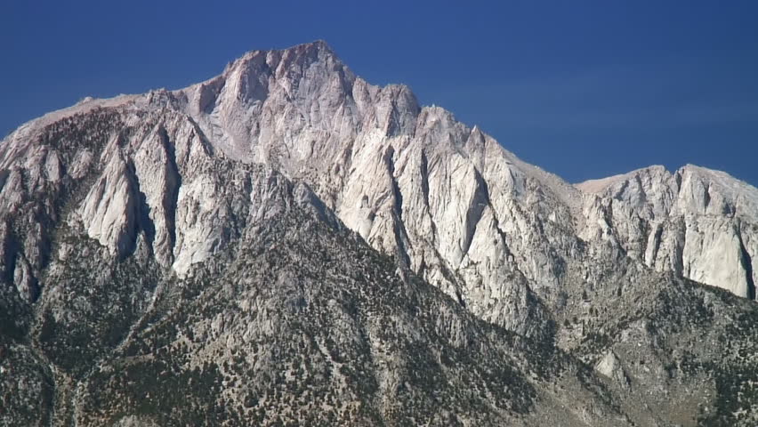 Lone Pine Peak and Mt. Whitney, the highest summit in the contiguous United States  