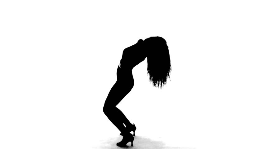 Silhouette of Sexy Woman