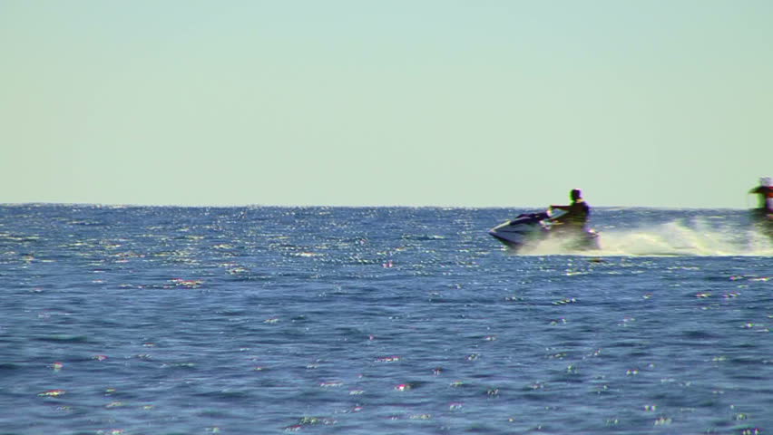 Scooter on waves