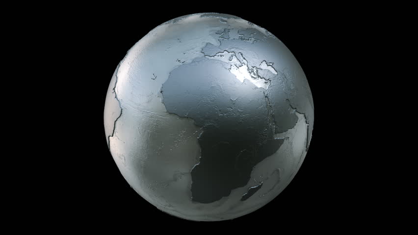 Metalic Planet Earth Spin Fit Height Loop 