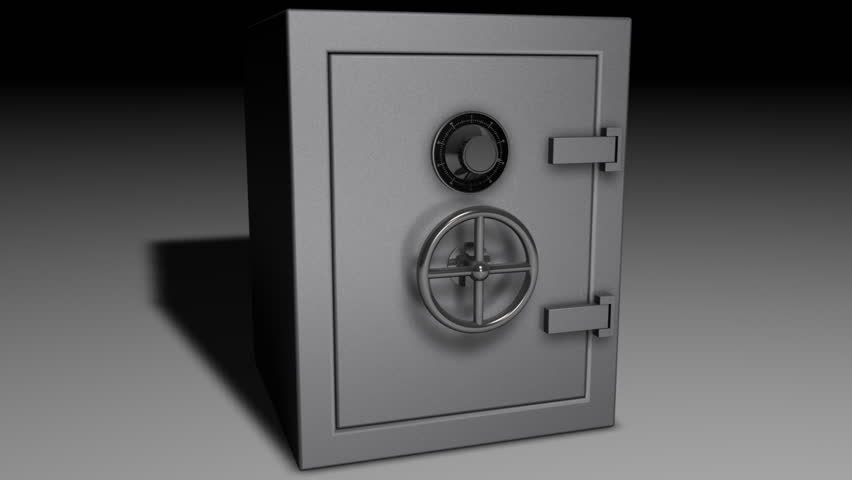 A million dollars falls out of a safe when it is opened.