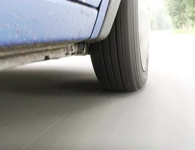 car in motion