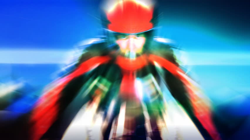 (1019) Speeding Motorcycle Street Race Competitive Rivalry Loop. Themes: Racing, Extreme Sports, Motorcycles, Adrenalin, Youth Culture, Rebellion, Danger, Competition, Winning, Success, Performance