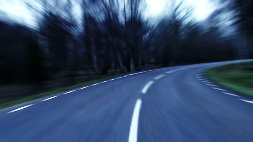 Driving on a country road