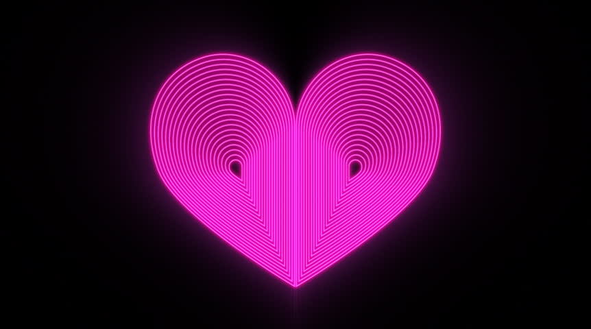 Hearts Butterfly (Black Background) Pink heart-shaped butterflies flaps their wings and fly to make a formation that looks like the shape of a heart.