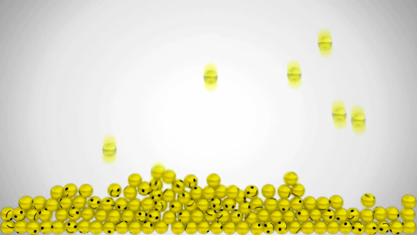 Fun and good mood. Filling the frame with happy smiley emoticons