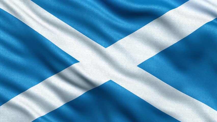 Scottish Flag Stock Footage Video 