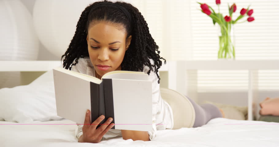 Cute Blonde Woman Reading A Book In Her Bed At Home Stock Footage Video 1072438 Shutterstock