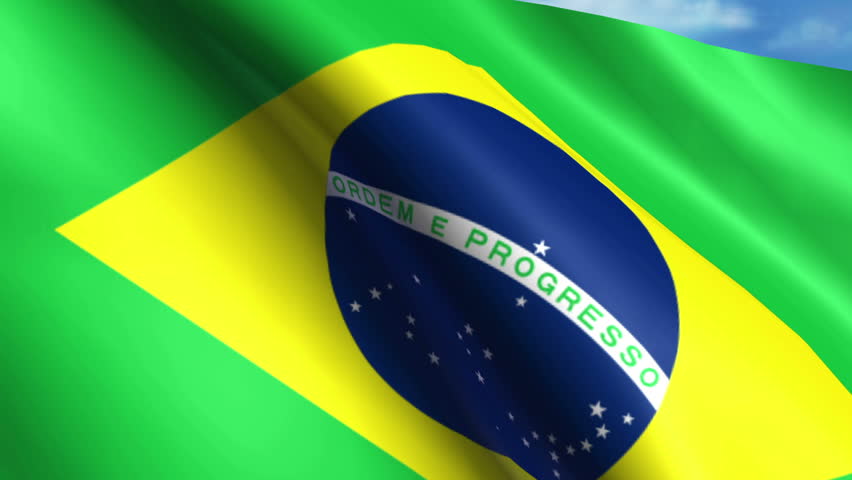 Flag Of Brazil (seamless) Stock Footage Video 2212408 