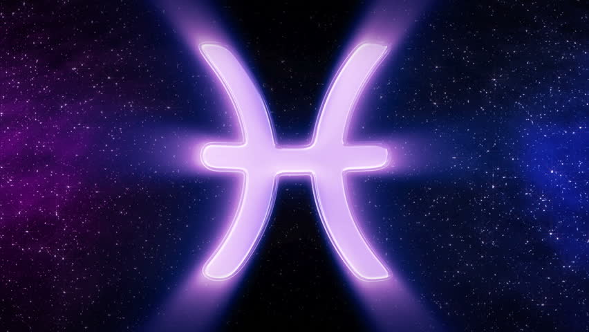 Pisces - sign of the zodiac - Loop able background animation for home videos, vacation movies, business presentation and DVD or Blu-ray disc menus
