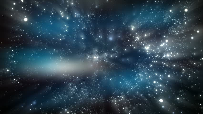 loopable space background with spinning camera - CGI, 30 fps 