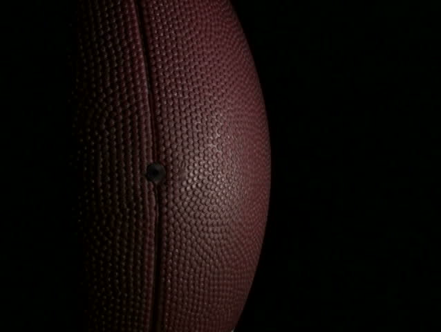 Football isolated on black slow motion V2 - NTSC