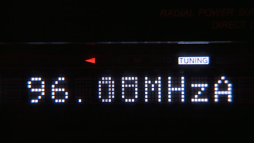 Digital radio receiver tune dial panel