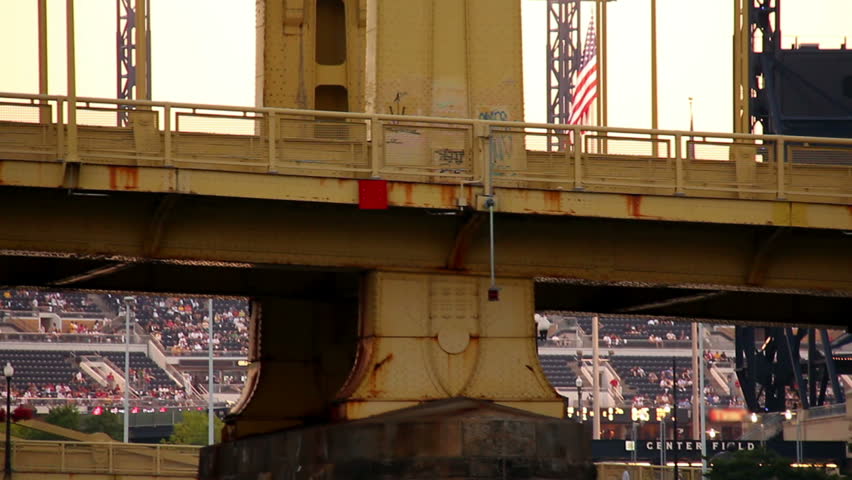 Fans at a Pittsburgh Pirates baseball game at PNC Park.