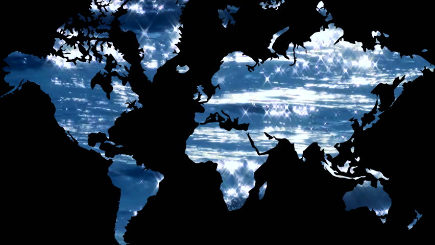 World map ocean V1 - HD