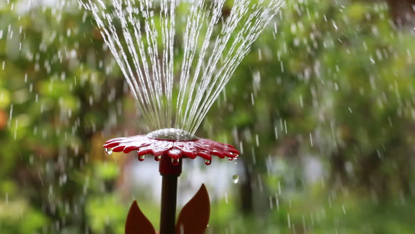 Garden irrigation fountain. 