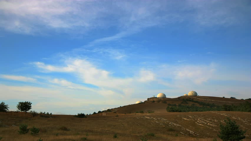 time lapse Crimean landscape. 
