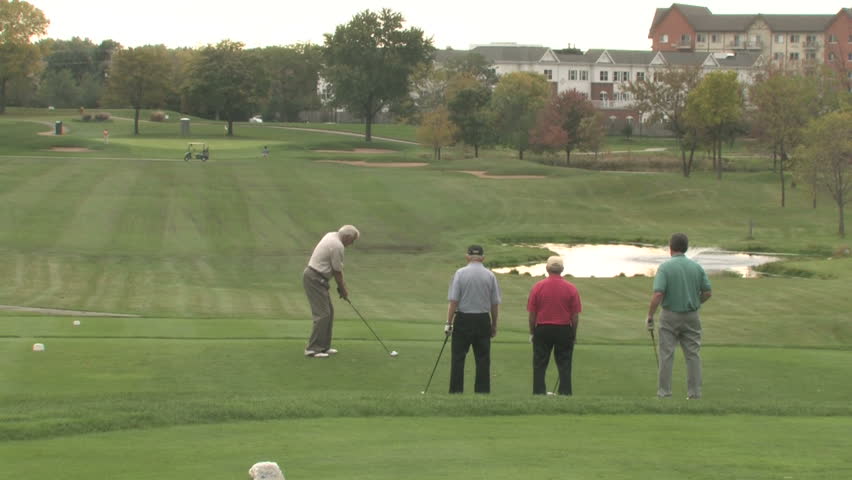 Golfer Tees Off 4