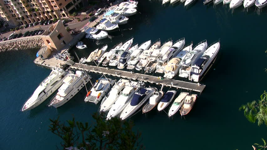 Yachts in a Monte carlo marina