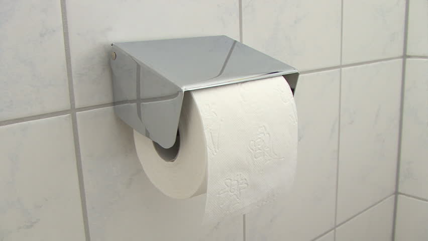 using toilet paper