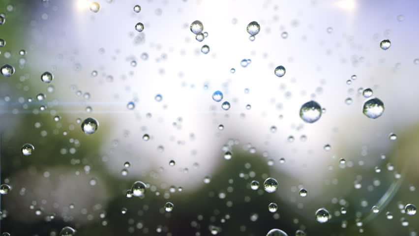 Beautiful rain drops frozen in time. Great For Background. Loop