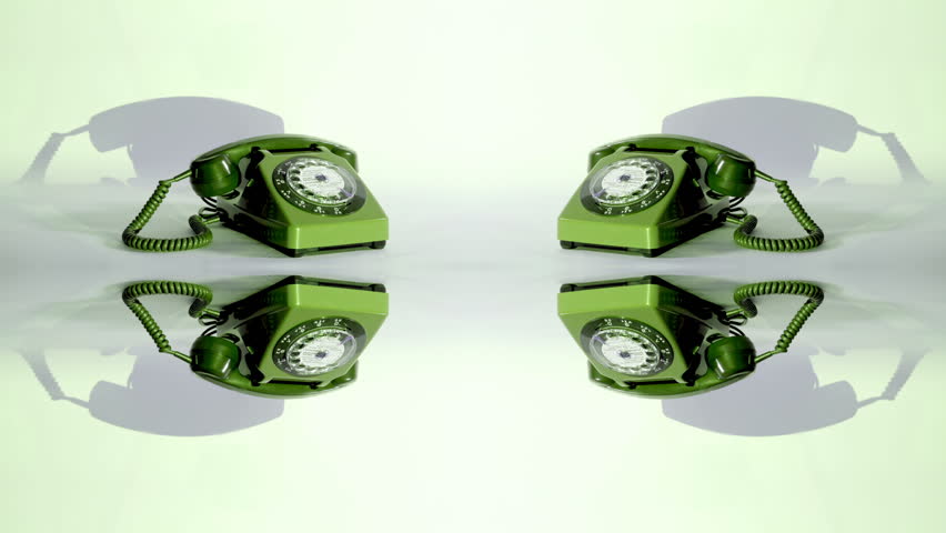 stopmotion of an old style telephone ringing