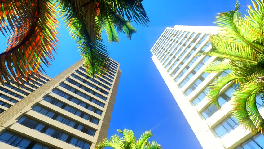 Modern office blocks 