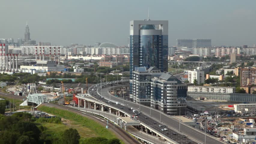 MOSCOW - JULY 5: Moscow International Business Center,  July 5, 2010, Moscow, Russia. MIBC is expected to become the first zone in Russia to combine business activity, living space and entertainment into one single development. 