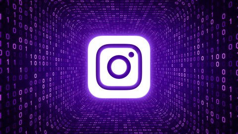 Editorial Animation White Instagram Logo Form Stock Footage Video (100%  Royalty-free) 1007791945 | Shutterstock