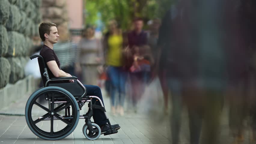 Disabled Person Stock Footage Video | Shutterstock