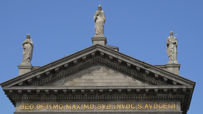 Header of pediment