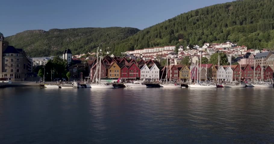 Bryggen The Dock Is A Stockvideos Filmmaterial 100