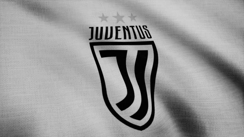 Fc Juventus Flag Is Waving Stock Footage Video 100 Royalty Free 1015312375 Shutterstock