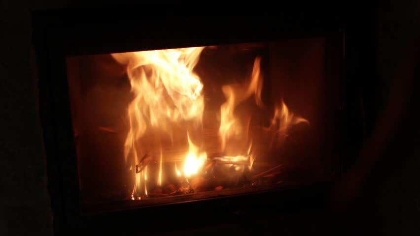 Adding Wood To The Fireplace Stock Footage Video 100 Royalty