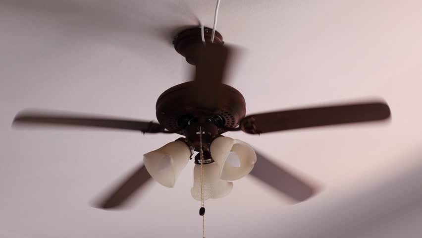 Ceiling Electric Fan Vintage Lamp 