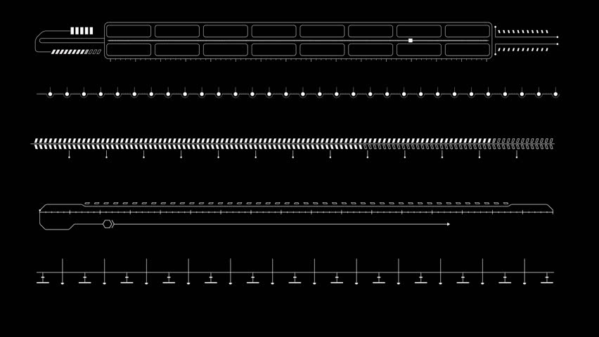 Ruler Hud Element.technological Futuristic Infographic Stock Footage ...