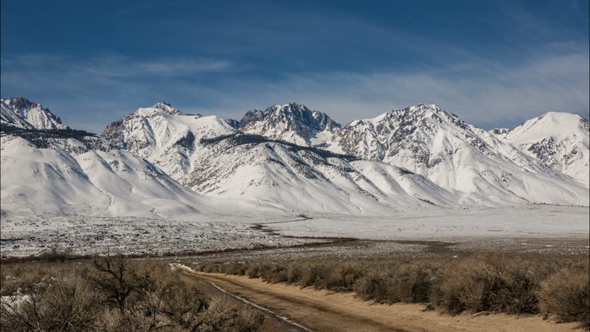 Snow capped mountains in the Sierra Nevada image - Free stock photo ...