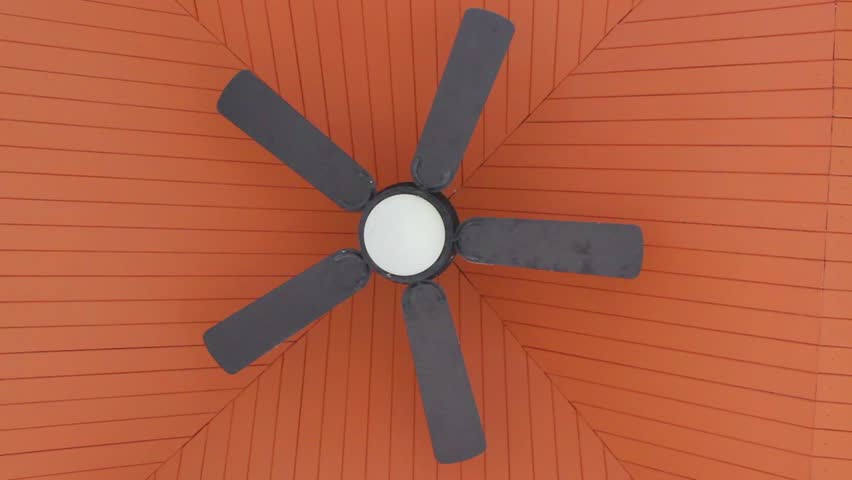 Rotation Ceiling Fan Under The Stock Footage Video 100 Royalty