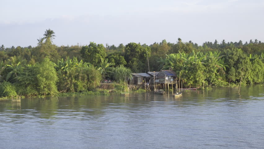 Floating Homes in the Beautiful Dusk Light image - Free stock photo ...