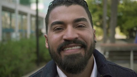 Puerto Rican Man Smiling At Stock Footage Video 100 Royalty Free
